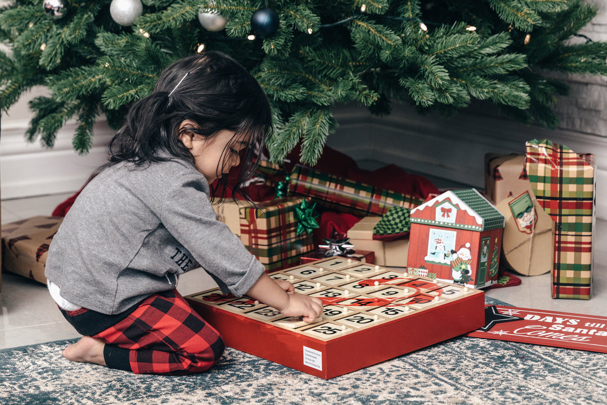Calendrier de l'Avent sous le sapin
