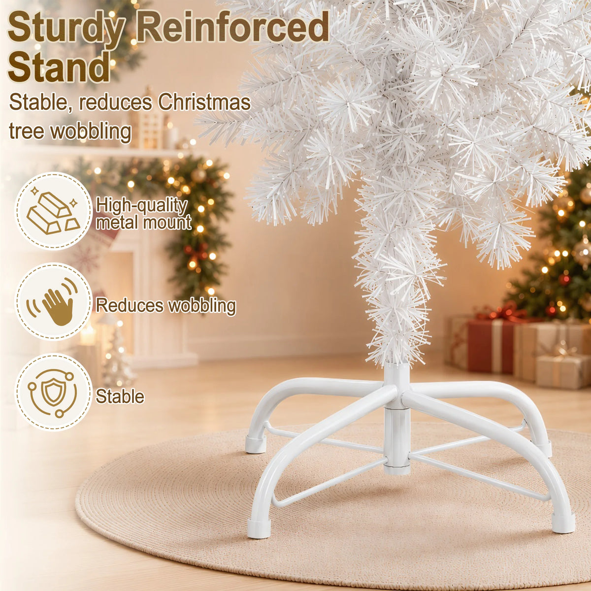Sapin de Noël blanc artificiel