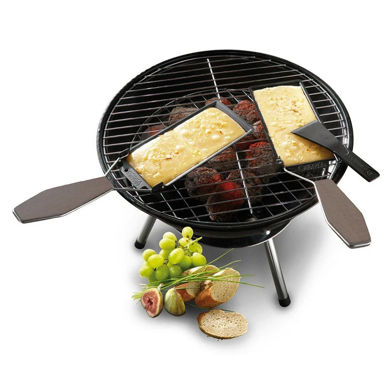 Mini-raclette à bougie style chalet suisse