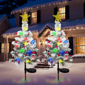 Lot de 2 sapins solaires d'extérieur