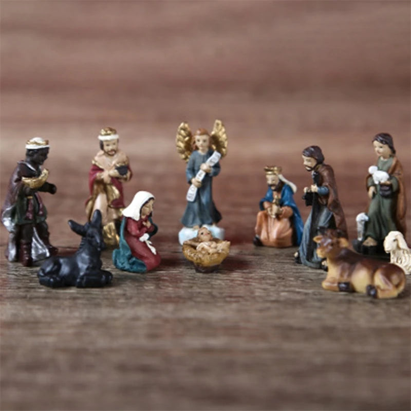 Crèche de Noël figurines