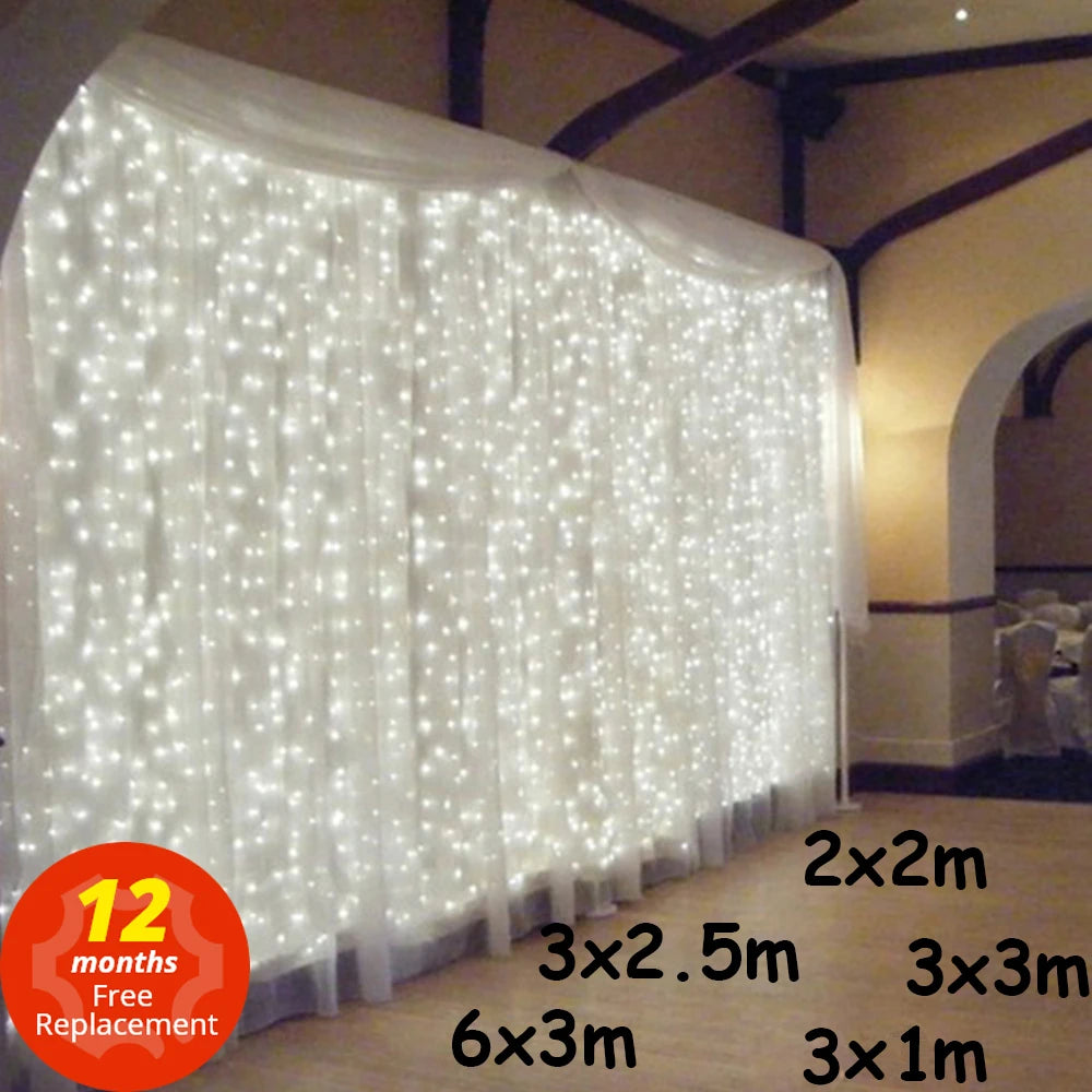 Rideau lumineux stalactites