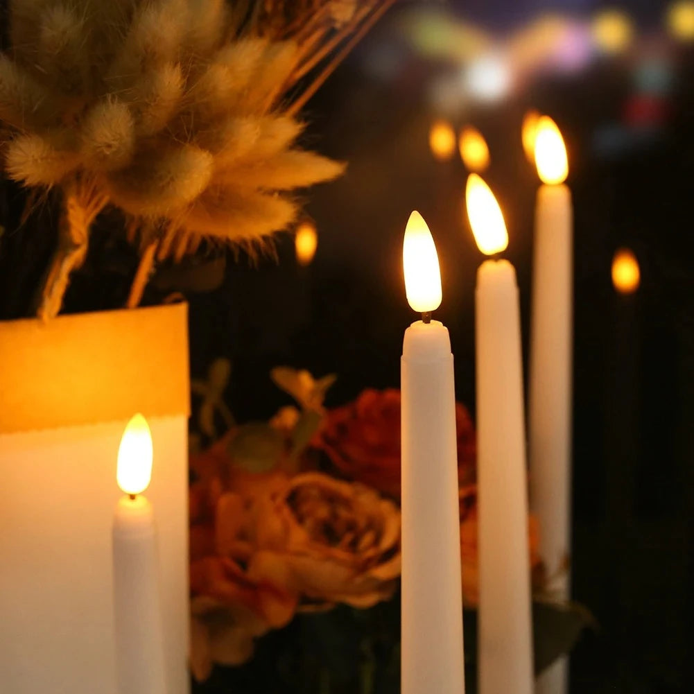Bougies LED Effet Flamme avec Télécommande