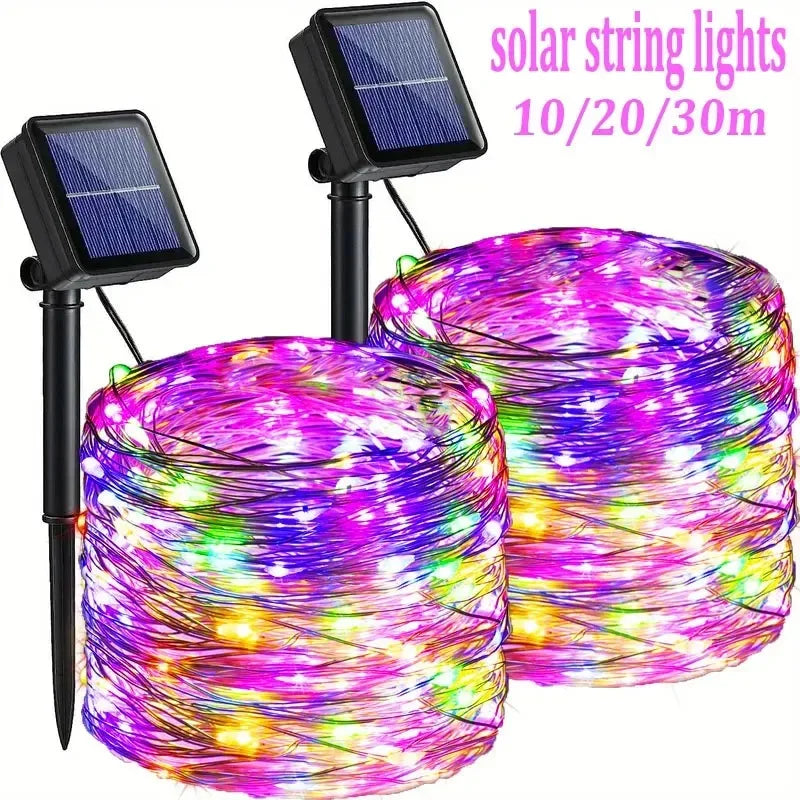 Guirlande solaire de jardin