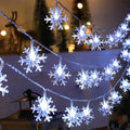 Guirlande flocons de neige LED