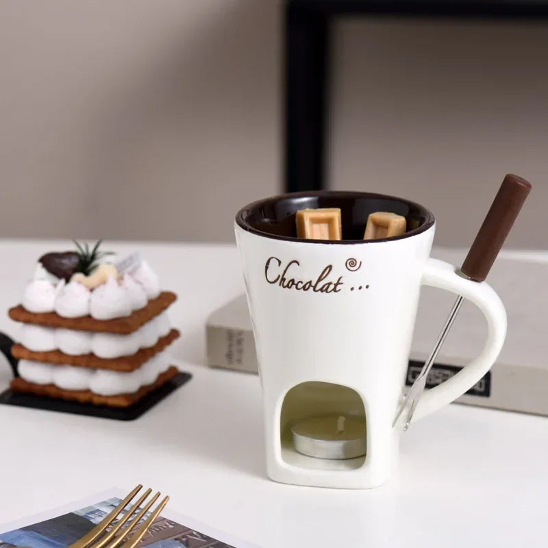 Mug à fondue en céramique