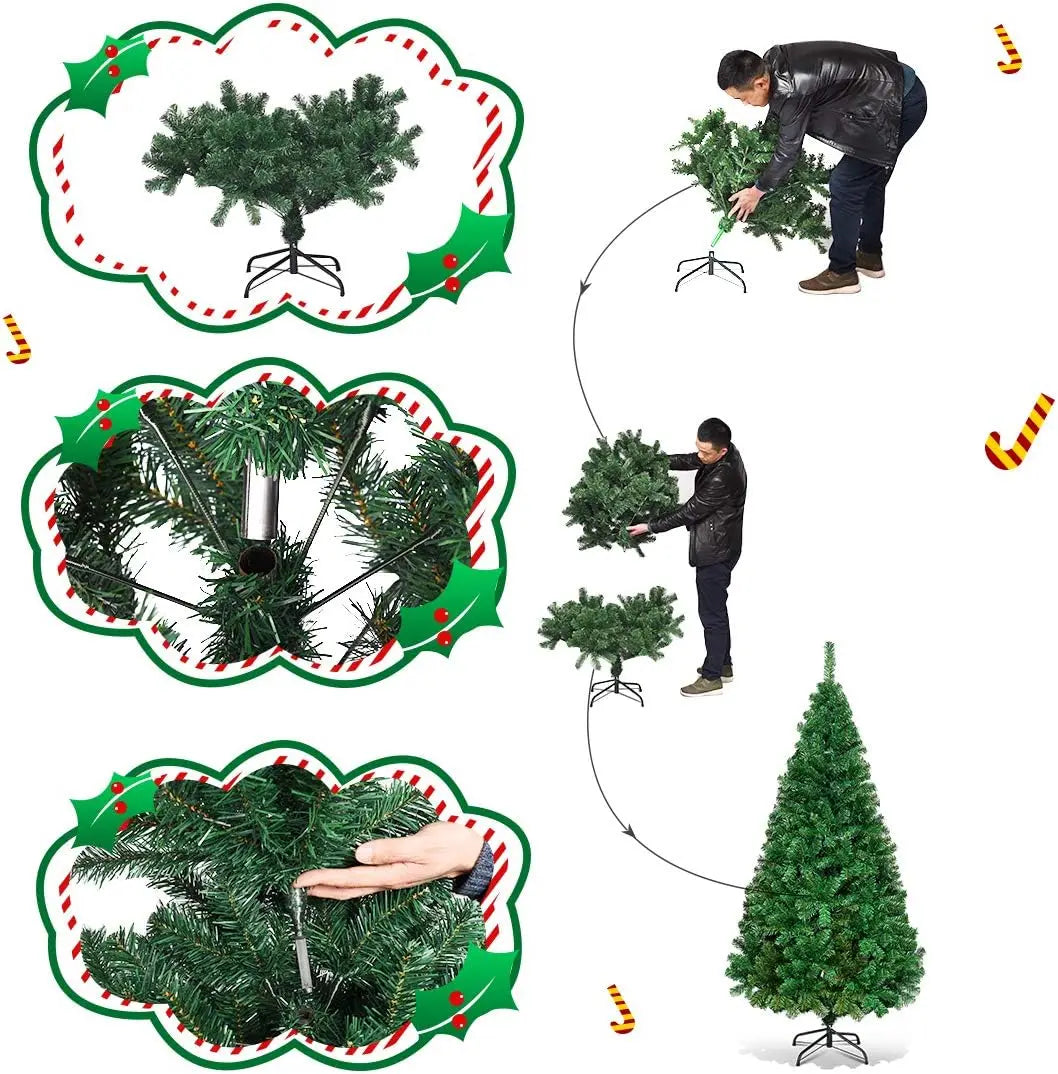 Sapin de Noël artificiel réaliste – 180 cm