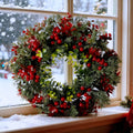 Couronne eucalyptus baies rouges