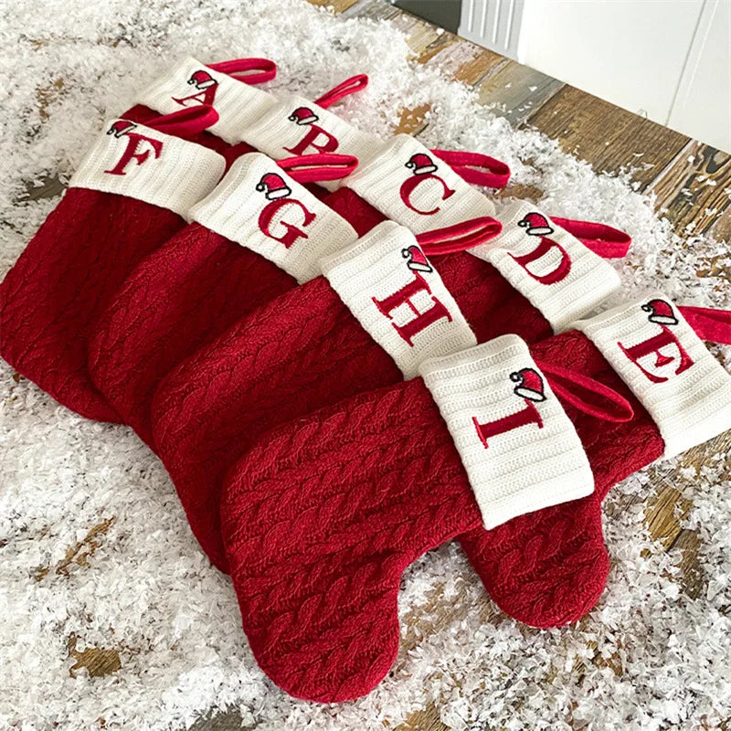 Chaussette de Noël à initiale
