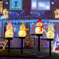 Bonhomme de neige lumineux solaire