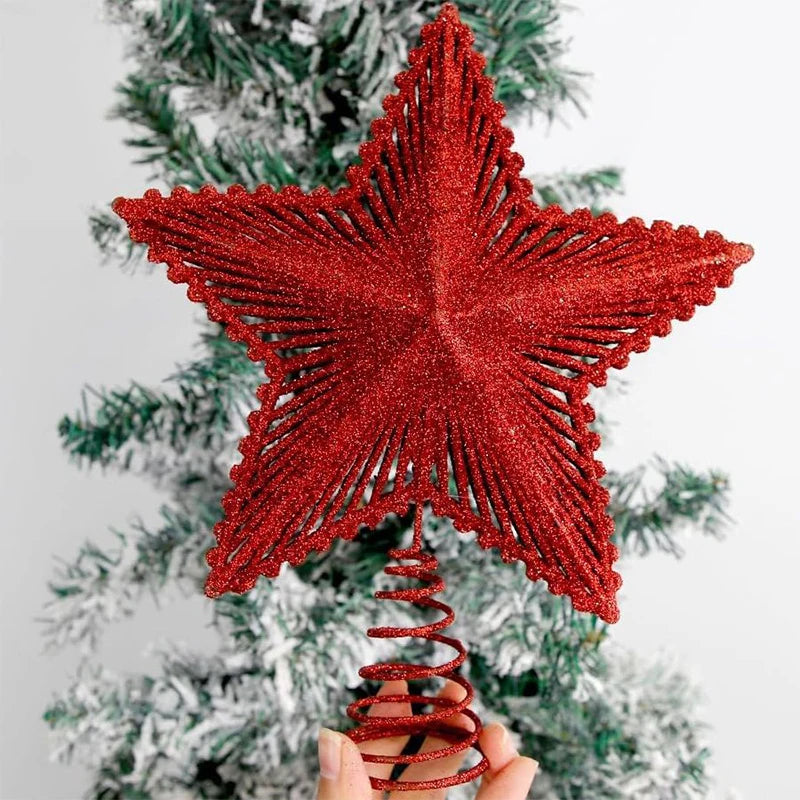 Cimier étoile pailletée – 25 cm