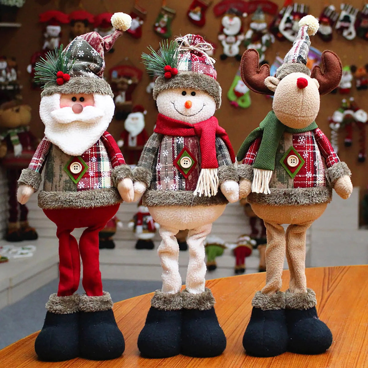 Trio de personnages de Noël