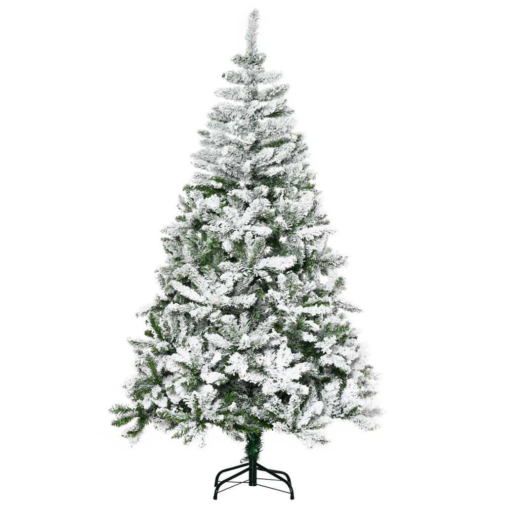 Sapin de Noël artificiel enneigé