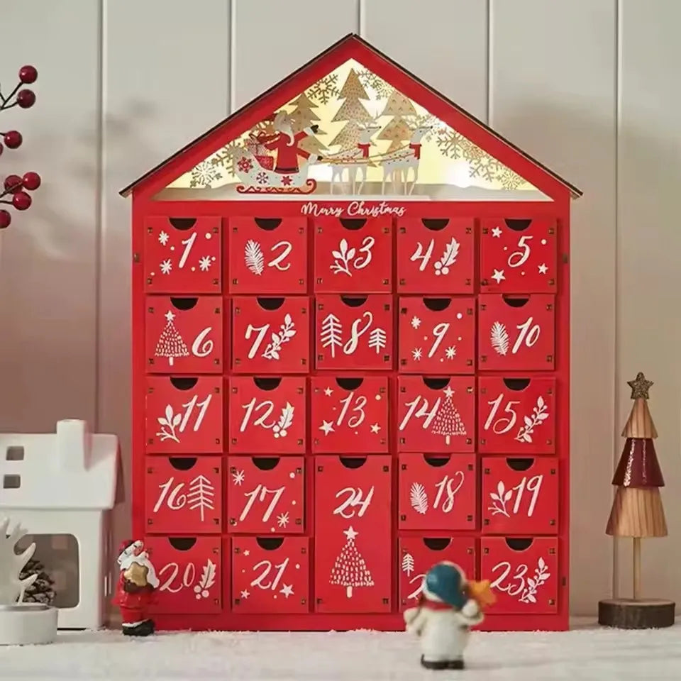 Calendrier de l'Avent en bois