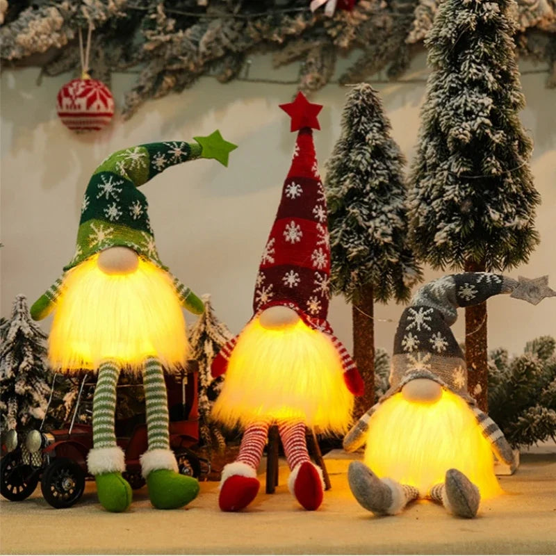 Gnome de Noël lumineux