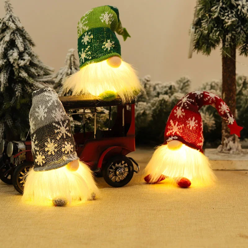 Gnome de Noël lumineux