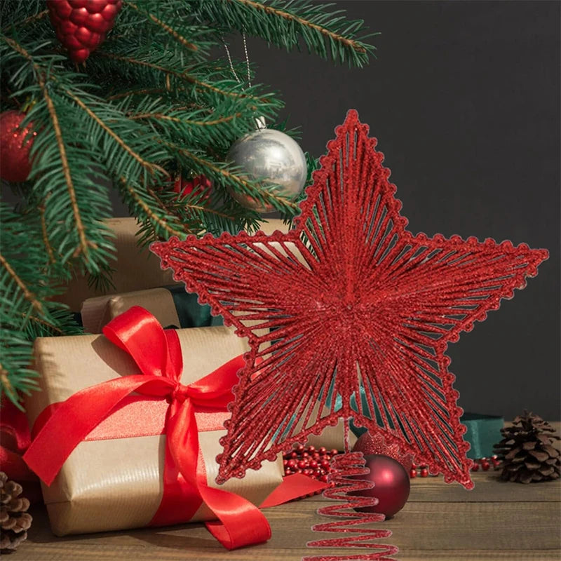 Cimier étoile pailletée – 25 cm