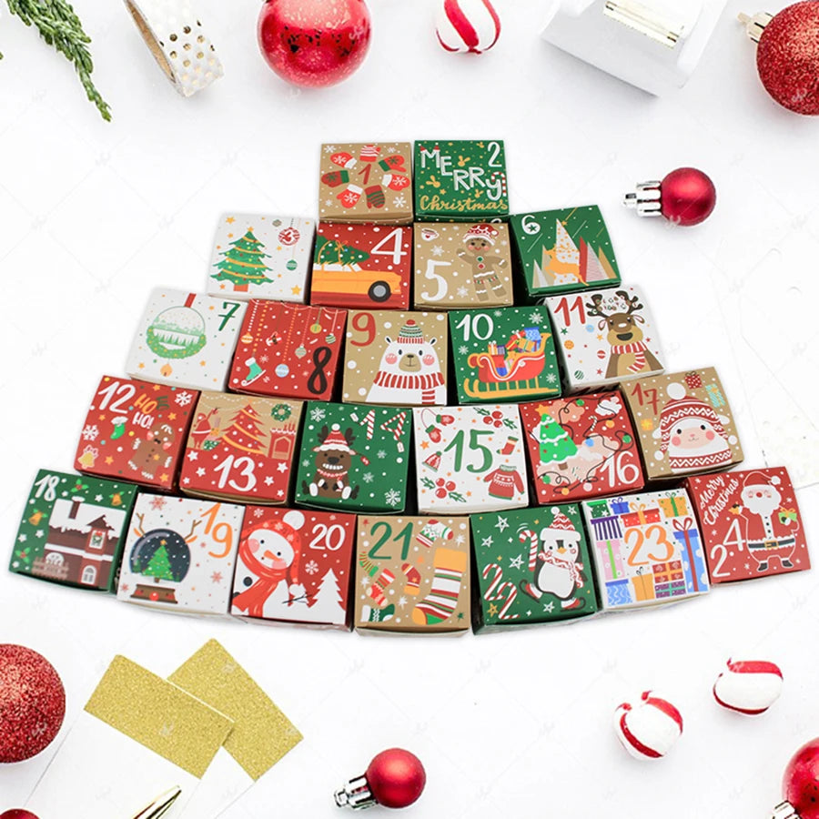24 boîtes calendrier de l'Avent