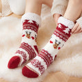 Chaussettes d'intérieur polaires de Noël