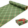 Papier cadeau à carreaux rouge et vert