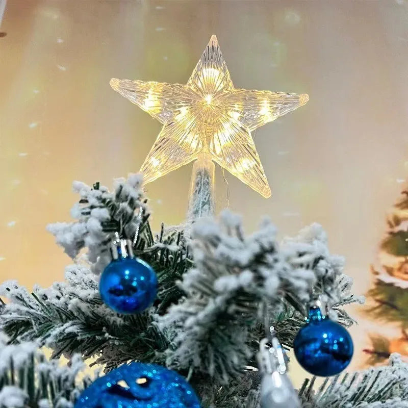 Étoile Lumineuse pour Cime de Sapin – 15 cm