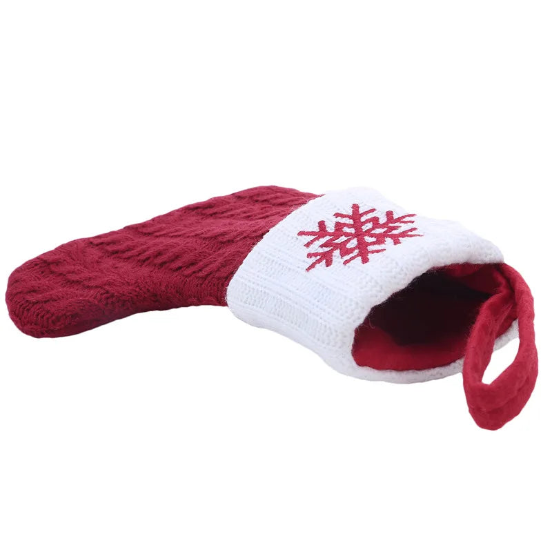 Chaussette de Noël en Tricot à Initiale