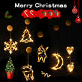 Lumière de fenêtre à ventouse de Noël