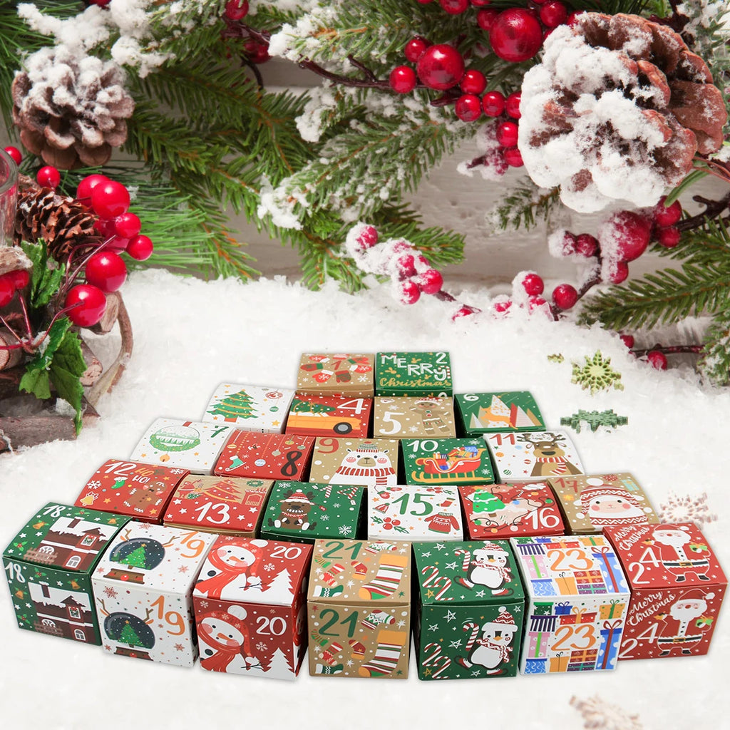 24 boîtes calendrier de l'Avent