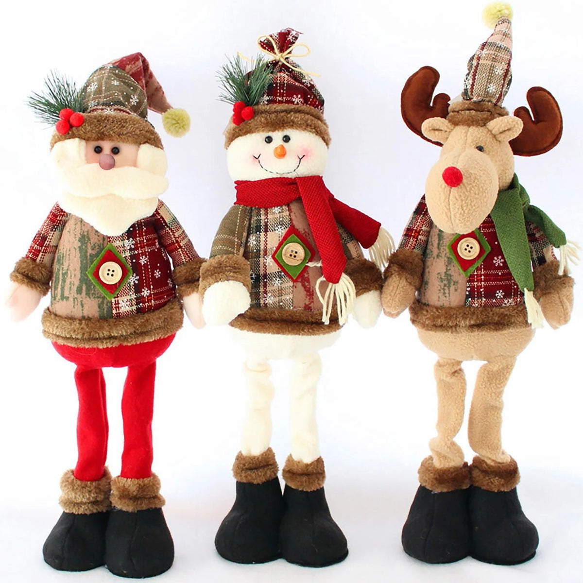 Trio de personnages de Noël