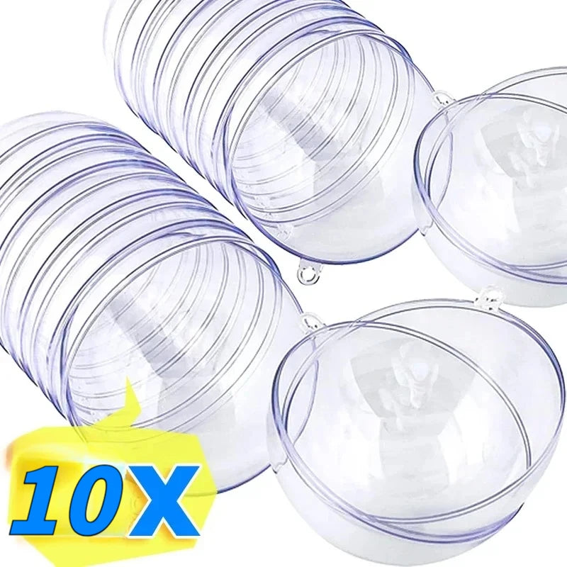 Boules de Noël transparentes à remplir