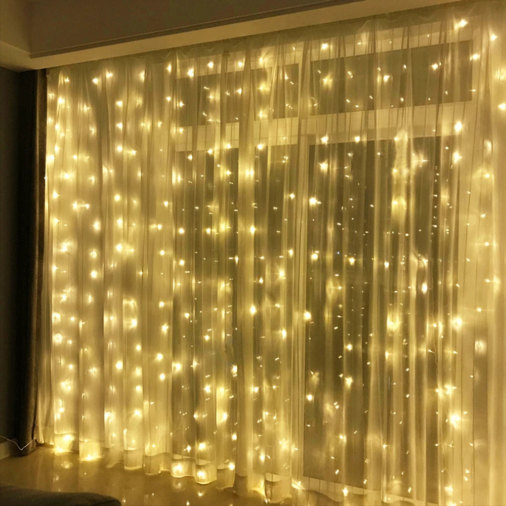Rideau lumineux LED stalactites – 3 m