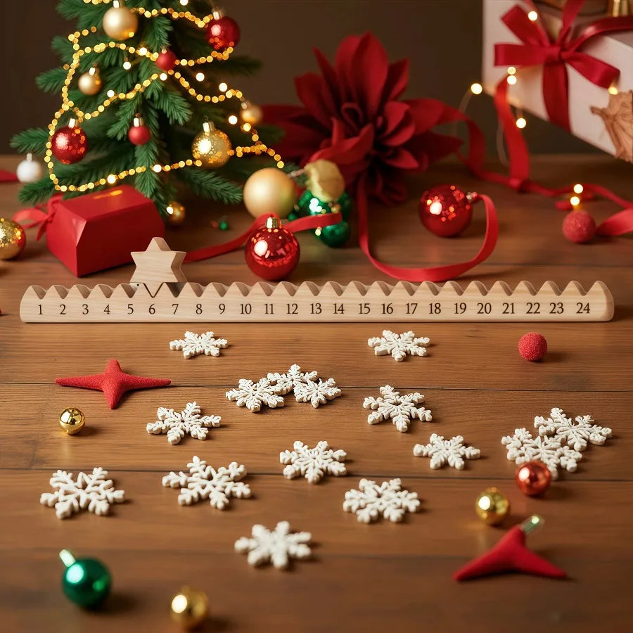 Calendrier de l'Avent en bois